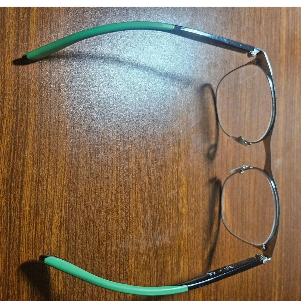 Ray-Ban Eyeglasses Kids 49mm Black Green RB 1054 4069 Semi-Rimless FRAMES ONLY